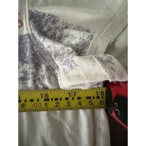 Vtg Y2K Lucky Brand tshirt Women's Sz L Peacock Floral nature fairy - Picture 11 of 12